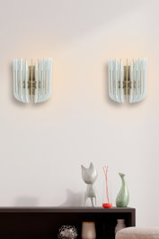 Opviq Tulip Sconce Lámpara de pared Blanca (2 piezas)